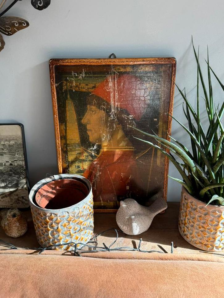 “Portret van een jonge man”, Antiek en Kunst, Curiosa en Brocante, Ophalen of Verzenden
