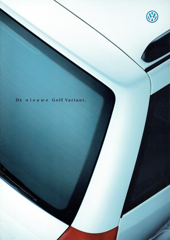 Folder Volkswagen Golf Variant (1999), Boeken, Auto's | Folders en Tijdschriften, Gelezen, Volkswagen, Verzenden