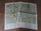 2 oude stafkaarten 1951 Eindhoven 51 W + Vierlingsbeek 46 W, Gelezen, Verzenden, Landkaart, 1800 tot 2000