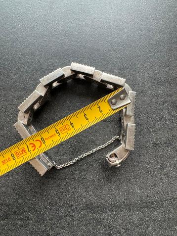 Zware Zilveren Buddha to Buddha Armband met Zirkonia beschikbaar voor biedingen