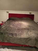 Boxspring 160x200 rood met hockers, Huis en Inrichting, Slaapkamer | Complete slaapkamers, Ophalen of Verzenden, Tweepersoons
