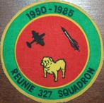 Patch Reünie 327 Sqn 1985 KLU RNLAF GGW, Verzamelen, Militaria | Algemeen, Verzenden, Luchtmacht, Nederland, Embleem of Badge