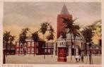 Schoonrewoerd, Herv. kerk + past. met fraai schrijven 1935, Verzenden, 1920 tot 1940, Gelopen, Zuid-Holland