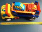 vrachtwagen met 4 auto's van het merk Megcos, Kinderen en Baby's, Ophalen of Verzenden, Zo goed als nieuw