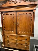 Antiek eiken kabinet kast, Ophalen