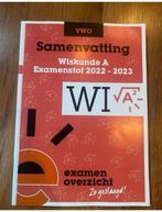 Wiskunde a samenvatting vwo examen overzicht, Boeken, Schoolboeken, Ophalen of Verzenden, Zo goed als nieuw, VWO