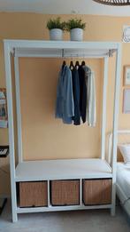 Ikea Hemnes Open kledingkast/Kapstok Wit, Huis en Inrichting, Kasten | Kledingkasten, Ophalen, Gebruikt, 100 tot 150 cm, Scandinavisch