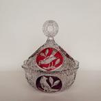 Schaal Bonbonnière Hofbauer Birds Kristal Vintage, Antiek en Kunst, Ophalen of Verzenden