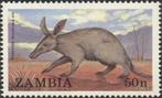 1988 Zambia Fauna Bedreigde dieren, Ophalen of Verzenden, Dier of Natuur, Postfris