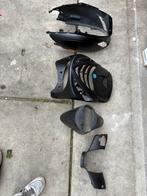 Piaggio zip kappenset mat zwart, Fietsen en Brommers, Ophalen of Verzenden, Zo goed als nieuw, Kap, Piaggio