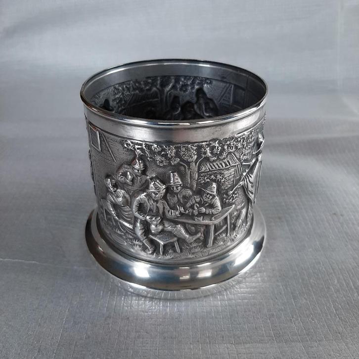 zwaar verzilverd lepelvaasje van Douwe Egberts, Antiek en Kunst, Antiek | Keukenbenodigdheden, Ophalen