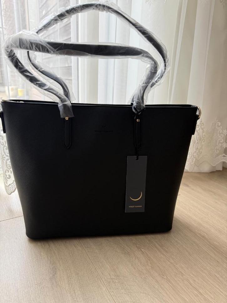 Violet Hamden Zwarte Shopper tas met 13 inch Laptopvak nieuw, Sieraden, Tassen en Uiterlijk, Tassen | Damestassen, Nieuw, Shopper
