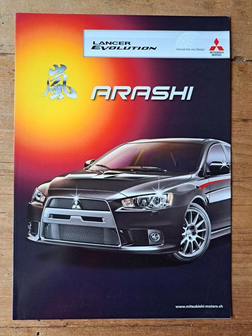 Mitsubishi Lancer Evolution Arashi folder - 2012, Boeken, Auto's | Folders en Tijdschriften, Zo goed als nieuw, Mitsubishi, Ophalen of Verzenden