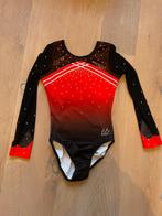 Mooi turnpakje rood zwart maat ASM, Sport en Fitness, Turnen, Maat 36 t/m 42, Ophalen of Verzenden, Zo goed als nieuw, Turnpak(je)