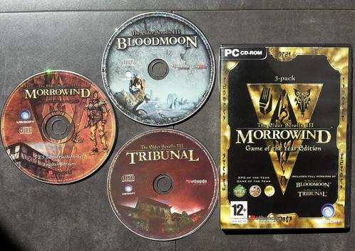 PC Game - The Elder Scrolls III 3 Morrowind - GOTY CD-rom, Spelcomputers en Games, Games | Pc, Zo goed als nieuw, Role Playing Game (Rpg)