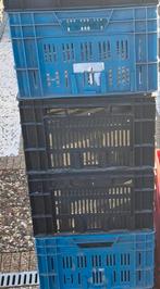 22 kratten blauw en zwart, Doe-het-zelf en Verbouw, Kratten en Dozen, Ophalen, 40 tot 60 cm, 50 tot 75 cm, Minder dan 35 cm