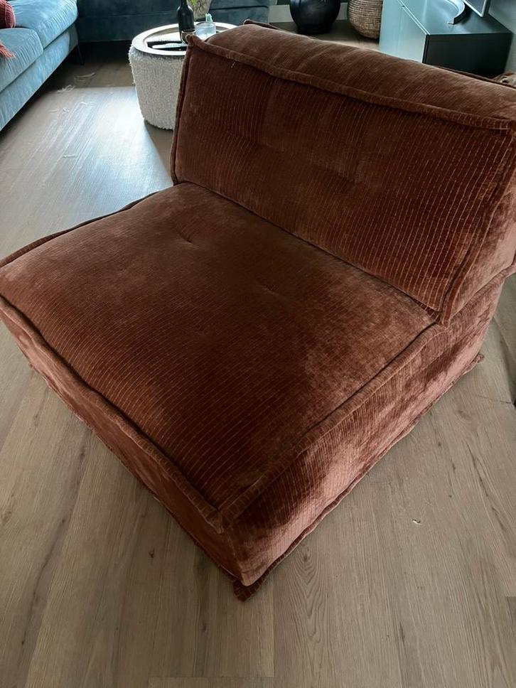 Roestbruin zitelement Eijerkamp, collectie Delilah., Huis en Inrichting, Banken | Bankstellen, Zo goed als nieuw, Eenpersoons