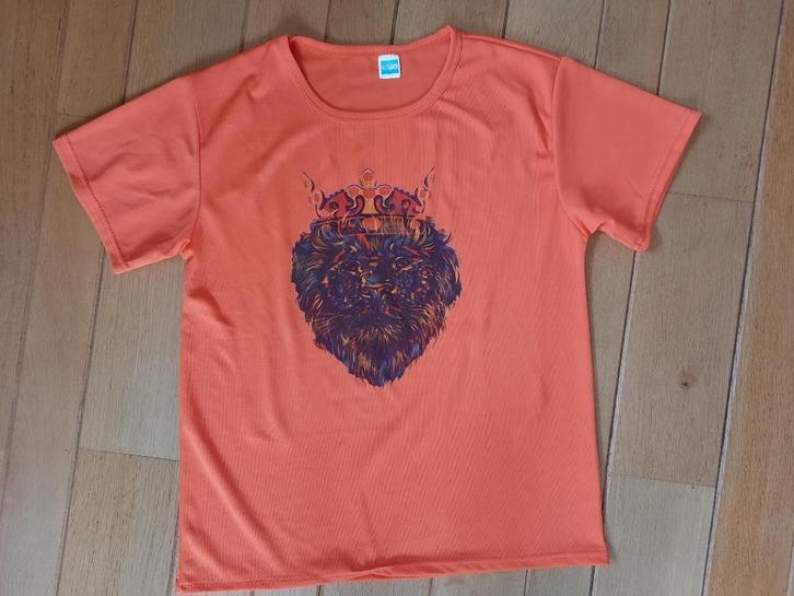 AL FASHION t- shirt oranje met leeuw maat M - nieuw -, Hobby en Vrije tijd, Feestartikelen, Nieuw, Oranje of Koningsdag, Ophalen of Verzenden