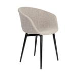 2x Nieuwe stoelen Charly | Beige | met zwarte poten, Huis en Inrichting, Stoelen, Twee, Overige kleuren, Nieuw, Ophalen of Verzenden