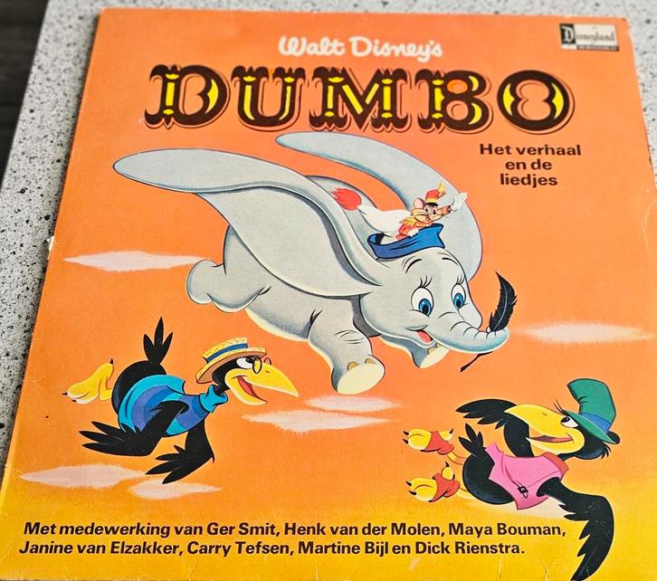 Dumbo LP Disneyland Records - Originele Nederlandse Versie, Cd's en Dvd's, Vinyl | Kinderen en Jeugd, Ophalen of Verzenden