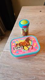 Lunchtrommel en drinkbeker paard, Ophalen of Verzenden