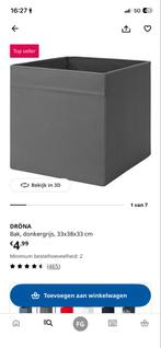 5x kallax bak ikea te koop. Kleur Grijs, Ophalen, Zo goed als nieuw, Minder dan 40 cm, Minder dan 35 cm