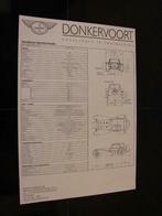 Donkervoort flyers S8 S8A S8AT, Ophalen of Verzenden, Overige merken
