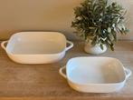 Ovenschaal twee stuks wit, nieuw !!, Nieuw, Ophalen of Verzenden, Schaal of Schalen, Overige stijlen
