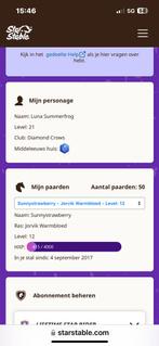 star stable account, Ophalen of Verzenden, Nieuw