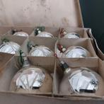 8 oude grote kerstballen in doos, Diversen, Kerst, Ophalen of Verzenden, Nieuw