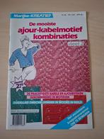 Marijke Kreatief Ajour Kabelmotief Combinaties, Hobby en Vrije tijd, Breien en Haken, Ophalen of Verzenden, Gebruikt, Breien, Patroon of Boek