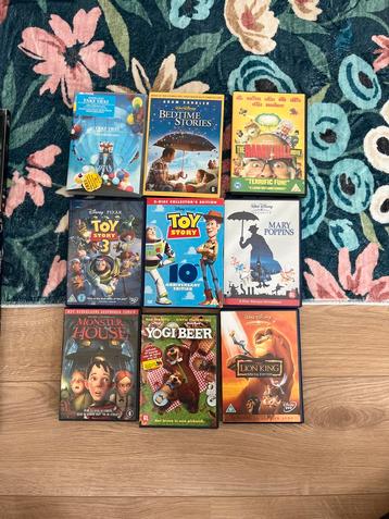 Set van 9 Kinderfilms op DVD beschikbaar voor biedingen