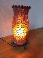 Vintage mozaïek lamp, Minder dan 50 cm, Glas, Ophalen of Verzenden, Zo goed als nieuw