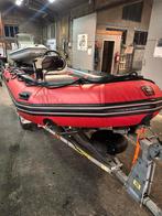 Quicksilver 4,30m rib + mercury 25pk 2 takt + pega trailer, Watersport en Boten, Rubberboten, Ophalen, Gebruikt, Benzine, Minder dan 70 pk