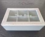 Theedoos van hout - 6 vakken [Theebox / Thee Doos], Ophalen of Verzenden, Zo goed als nieuw