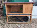 Konijnenhok Ferplast Ranch Brown, Ophalen, 110 cm of meer, Zo goed als nieuw, 90 cm of meer