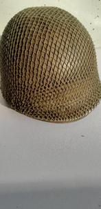 Us helm net scrim ww 2, Ophalen of Verzenden, Landmacht, Amerika, Helm of Baret