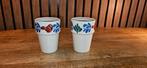 2x melkbeker Boerenbont Boch, Antiek en Kunst, Antiek | Servies los, Ophalen of Verzenden