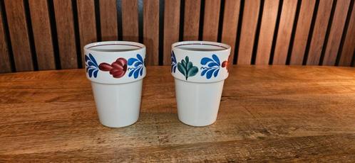 2x melkbeker Boerenbont Boch, Antiek en Kunst, Antiek | Servies los, Ophalen of Verzenden