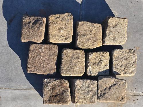 Kasseien Porfier KLEIN FORMAAT 15X15, Tuin en Terras, Tegels en Klinkers, Gebruikt, Overige typen, Natuursteen, 10 m² of meer