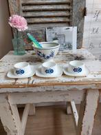 3 Eierdopjes met blauw bloemetje W. Germany, Ophalen of Verzenden