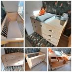 Houten whitewash commode en ledikant, Ophalen, Gebruikt, Jongetje of Meisje