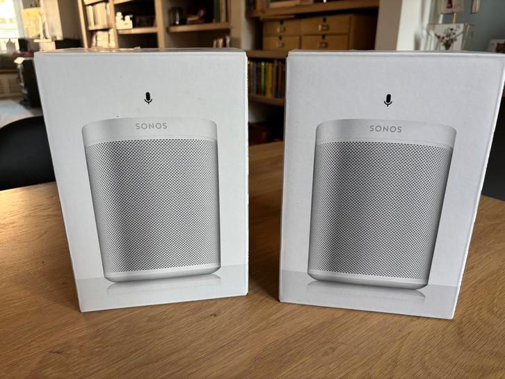 Set van 2 Sonos one boxen wit, Audio, Tv en Foto, Luidsprekers, Zo goed als nieuw, Front, Rear of Stereo speakers, Minder dan 60 watt