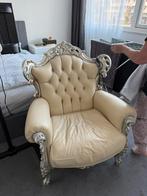 Barok stoel creme kleir, Huis en Inrichting, Fauteuils, Ophalen, Gebruikt, 75 tot 100 cm