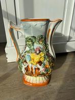 Antieke Capodimonte stijl kan met prachtige voorstelling, Antiek en Kunst, Antiek | Vazen, Ophalen of Verzenden