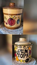 2x vintage Rumtopf keramiek – set – scherpe prijs, Ophalen