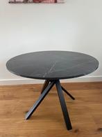 Round dining table, black, Huis en Inrichting, Tafels | Eettafels, Ophalen, Zo goed als nieuw, Rond, 100 tot 150 cm