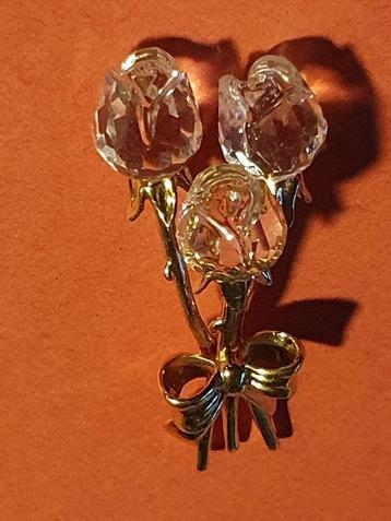 Swarovski 3 rose boeket beschikbaar voor biedingen