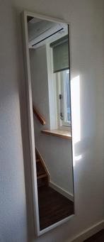 Spiegel met witte rand 40x160 cm, Huis en Inrichting, Woonaccessoires | Spiegels, Ophalen, Minder dan 50 cm, Zo goed als nieuw