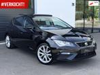 Seat Leon 1.4 TSI FR Panodak|Adaptive Cruise|Camera|Stoelvrw, 1141 kg, 125 pk, Gebruikt, Zwart